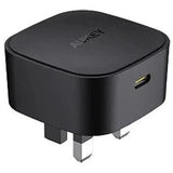 Aukey Pa-Y25 Bk 20W Single Port Pd Charger- Black-Adapter-Aukey-Star Light Kuwait
