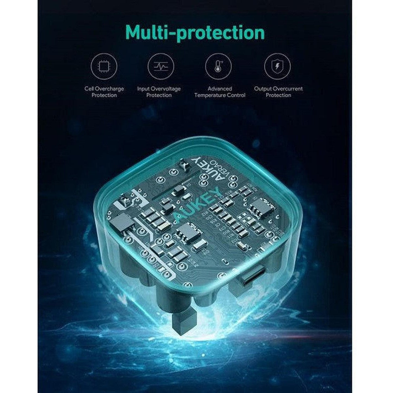 Aukey Pa-Y25 Wh 20W Single Port Pd Charger- White-Adapter-Aukey-Star Light Kuwait