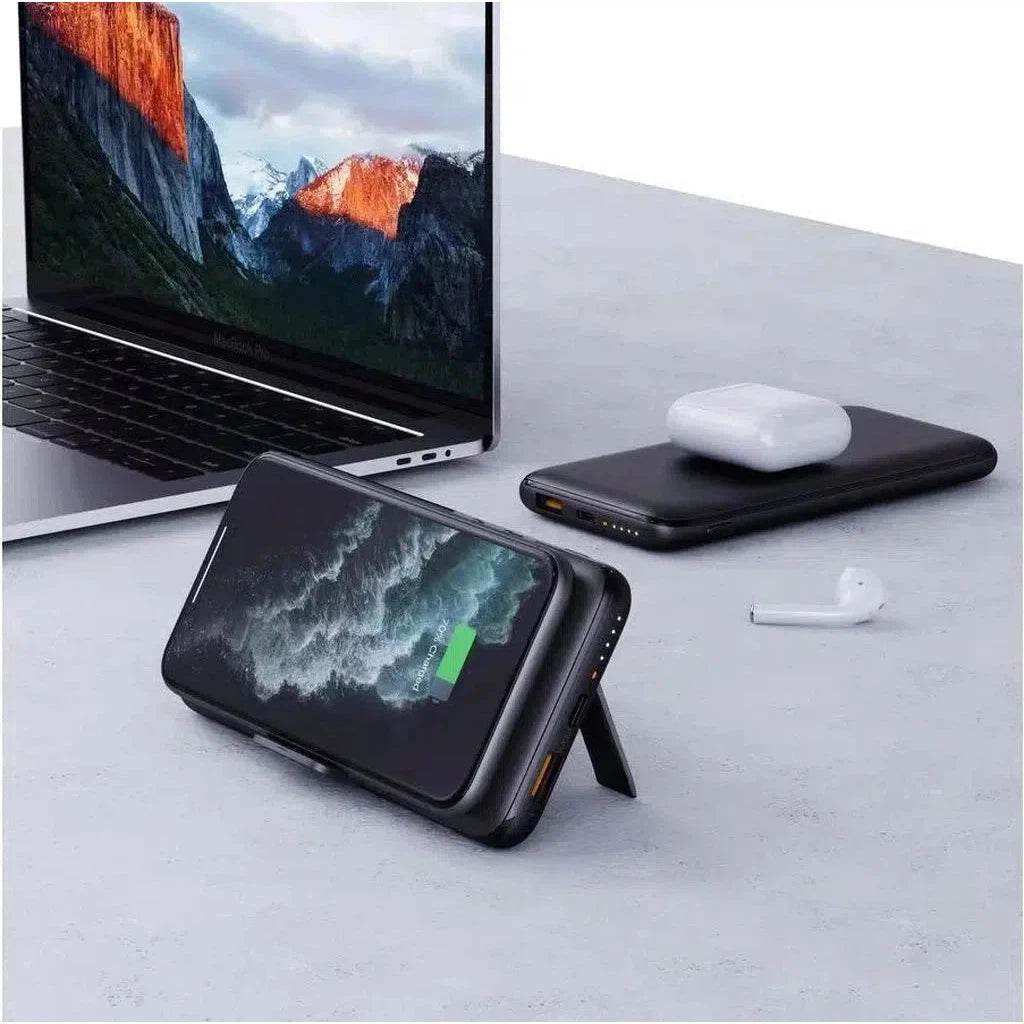 Aukey Pb-Wl02 10,000Mah Wireless Charging Power Bank - Black-Power Banks-Aukey-Star Light Kuwait