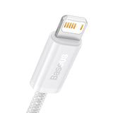 كابل بيانات وشحن سريع من BASEUS، من USB إلى Lightning، بقوة 2.4 أمبير وطول 2 متر