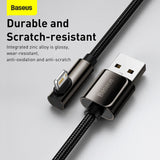 كابل بيانات من سلسلة BASEUS LEGEND، من USB إلى Lightning، 2.4 أمبير، 1 متر