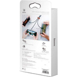 كابل BASEUS MVP ثلاثي الوظائف، منفذ USB لأجهزة iPhone + منفذ Type-C + منفذ Micro، تيار 3.5 أمبير كحد أقصى، طول 1.2 متر، CAMLT-WZ01