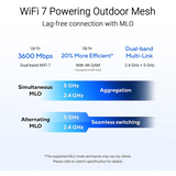 راوتر Asus Zenwifi BD4 (عبوة من قطعتين) ثنائي النطاق واي فاي 7 (802.11Be) قابل للتوسيع بتقنية Aimesh - أبيض
