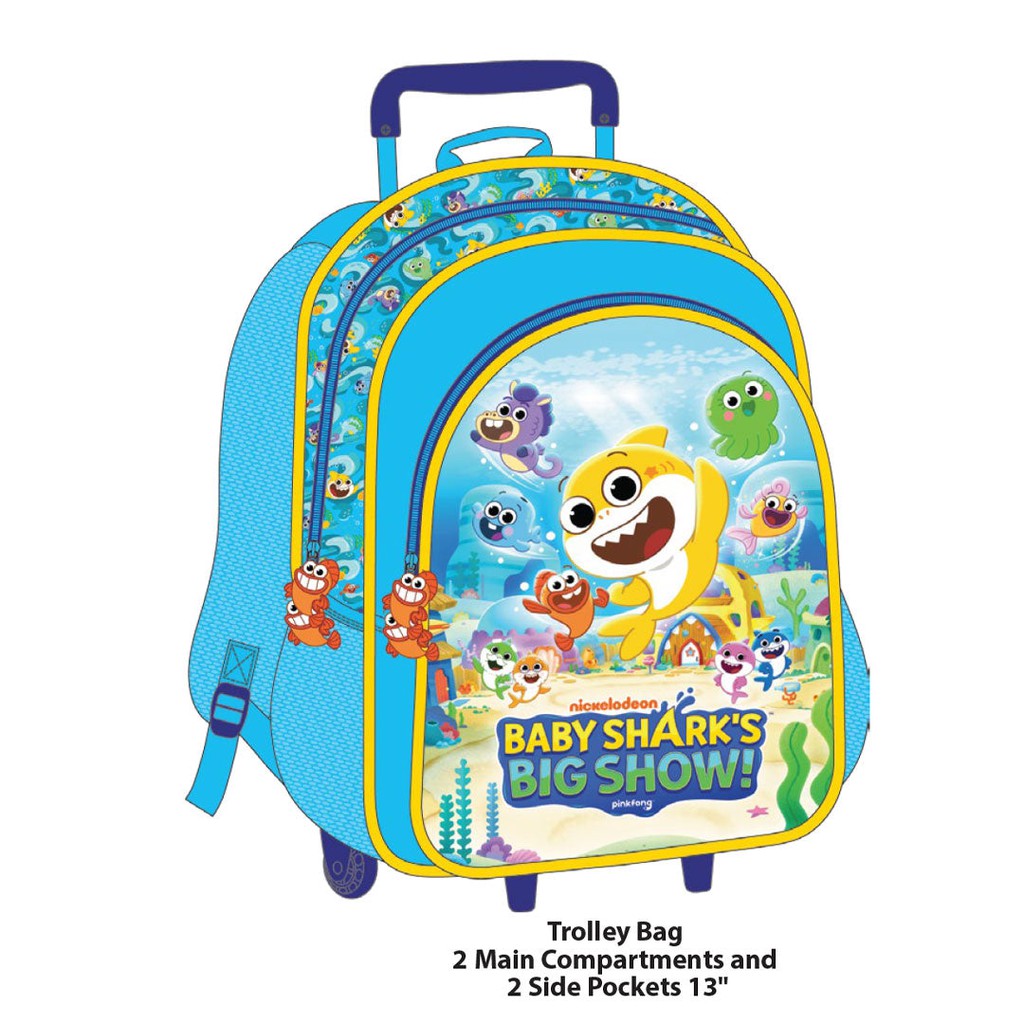 Baby Shark Trolly Bag – Star Light Kuwait - Main Image
