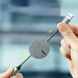 كابل شحن USB ثلاثي الوظائف من Baseus، 3.5 أمبير، 1.2 متر، رمادي داكن - CAMLT-BYG1