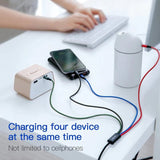 كابل Baseus 4 في 1 - Lightning / 2 x USB-C / Micro USB - كابل