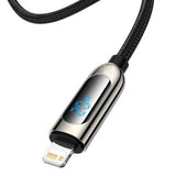 Baseus Display Fast Charging Data Cable Type-C to IP - 20W / 1m / Black