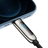 Baseus Display Fast Charging Data Cable Type-C to IP - 20W / 1m / Black