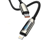 Baseus Display Fast Charging Data Cable Type-C to IP 20W 2M Black