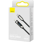 Baseus Display Fast Charging Data Cable Type-C to IP 20W 2M Black