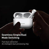 سماعات أذن لاسلكية حقيقية Baseus Encok W3 - أبيض