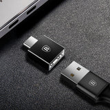Baseus Exquisite Type-C Male To USB Female Adapter Converter Black (CATJQ-B01)