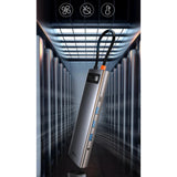 محطة إرساء Baseus Metal Gleam Series متعددة الوظائف 11 في 1 من النوع C، لون رمادي فضائي