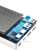 بنك طاقة Baseus Mini JA بسعة 30000 مللي أمبير - أبيض