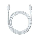 كابل شحن سريع من سلسلة Baseus Pudding - 1.2 متر / USB-C / 100 واط / أبيض لامع