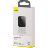 Baseus Qpow Digital Display Power Bank - Type C / 3A / 10000mAh / White