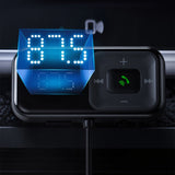 جهاز إرسال FM لاسلكي بتقنية بلوتوث 5.0 من Baseus S-16، شاحن سيارة لاسلكي MP3-CCTM-E01