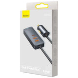 Baseus Share Together car charger 2x USB / 2x USB Type C 120W PPS Quick Charge Power Delivery gray (CCBT-A0G)