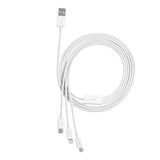 كابل بيانات وشحن سريع من سلسلة Baseus Superior، USB إلى M+L+C، 3.5 أمبير، 1.5 متر، أبيض