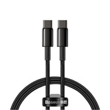 Baseus Tungsten Gold Fast Charging Data Cable - Type-C / 100W / 1Meter / Black