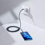 كابل Baseus USB-C إلى Lightning بطول مترين وقوة 20 واط - CAJY000301
