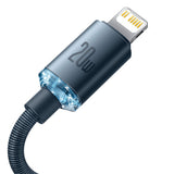 كابل Baseus USB-C إلى Lightning بطول مترين وقوة 20 واط - CAJY000301