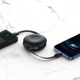 Baseus Zinc Magnetic One-For-ThreeType-C To M+L+C Pd 20W Black