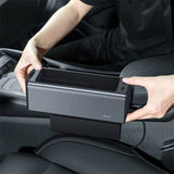 Baseus inAuto Deluxe Metal Armrest Console Organizer (Dual USB Power Supply) CRCWH-A01 – Black