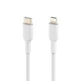 كابل Belkin Boost Charge USB-C مع موصل Lightning بطول 1 متر - أبيض