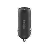 Belkin Boost Charge USB-C Car Charger With PPS 30W + USB-C to USB-C Cable - Black