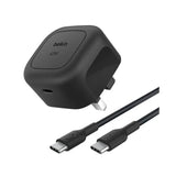 Belkin Compact USB-C Wall Charger 45W + USB-C to USB-C Cable -Black