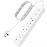 واقي من زيادة التيار من بيلكين، 4 منافذ/18 واط، USB-A/USB-C/2 متر - SRB001AR2M