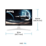 BenQ MOBIUZ EX251 Gaming Monitor - 24.5" FHD / 1ms / 220Hz / USB-C 3.2 Gen 1 / USB-A 3.2 Gen 1 / HDMI 2.0 / DisplayPort 1.2 - Gaming Monitor