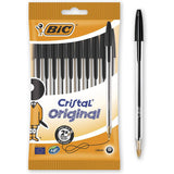 Bic Crystal Original Ballpoint Pen-Pens-Other-Black-10 pcs-Star Light Kuwait