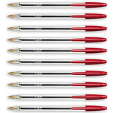Bic Crystal Original Ballpoint Pen-Pens-Other-Red-10 pcs-Star Light Kuwait