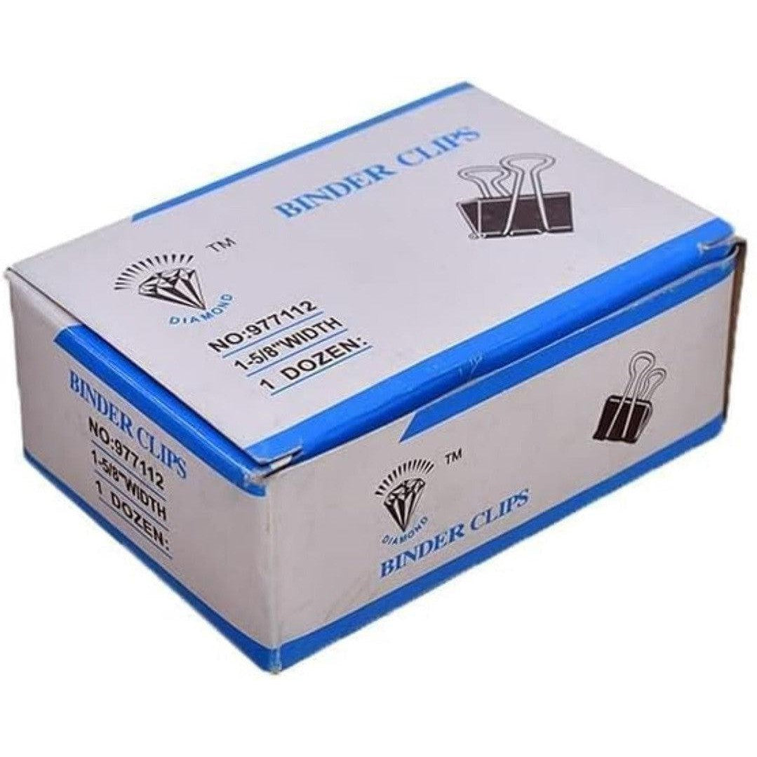 Binder Clips 41Mm Buro 12Pcs/Box-Pins And Clips-Buro-Star Light Kuwait