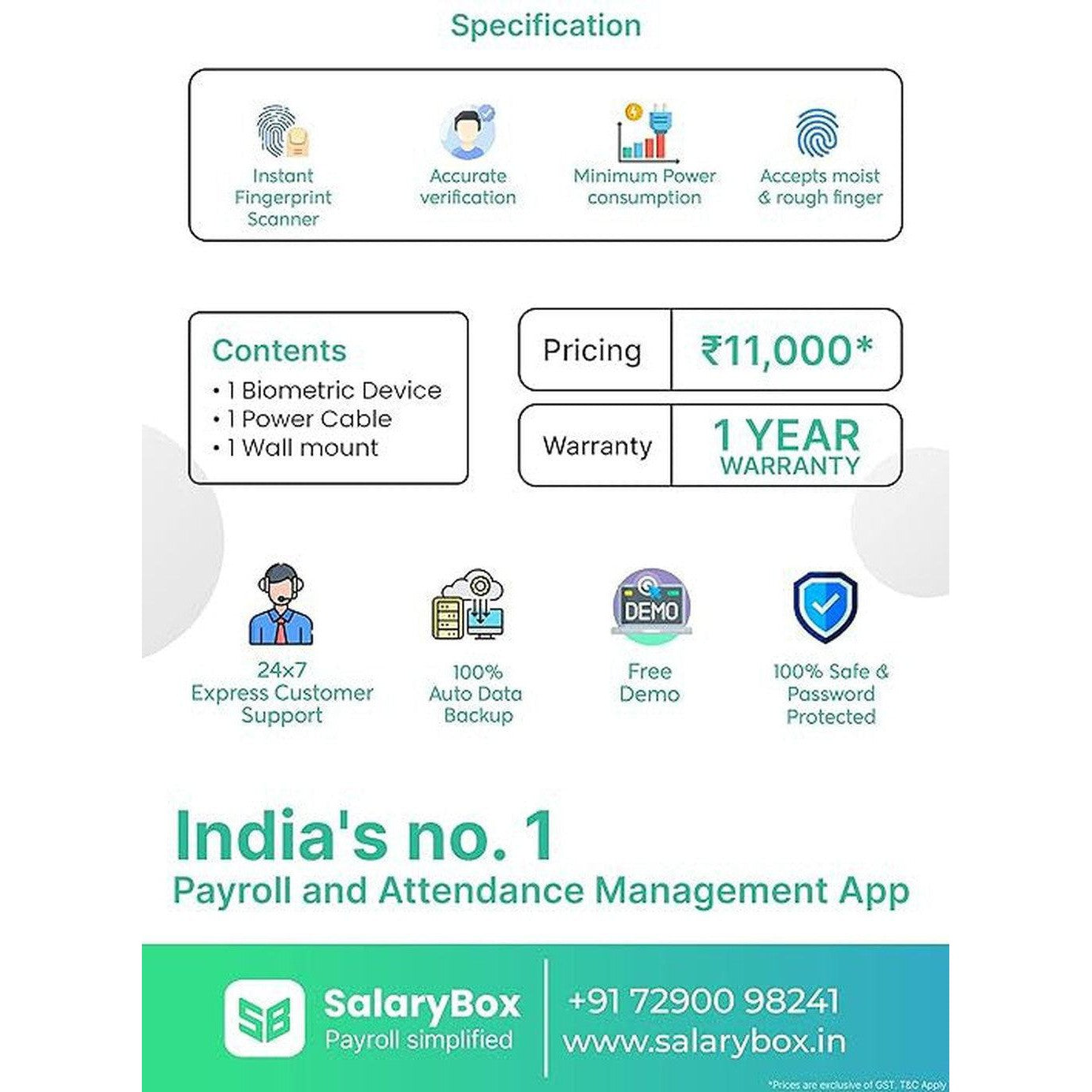 Biomax N-Bm60W Pro (Face Based Attendance Machine With Inbuilt Wifi)-Biometrics Attendance Machine-BioMax-Star Light Kuwait