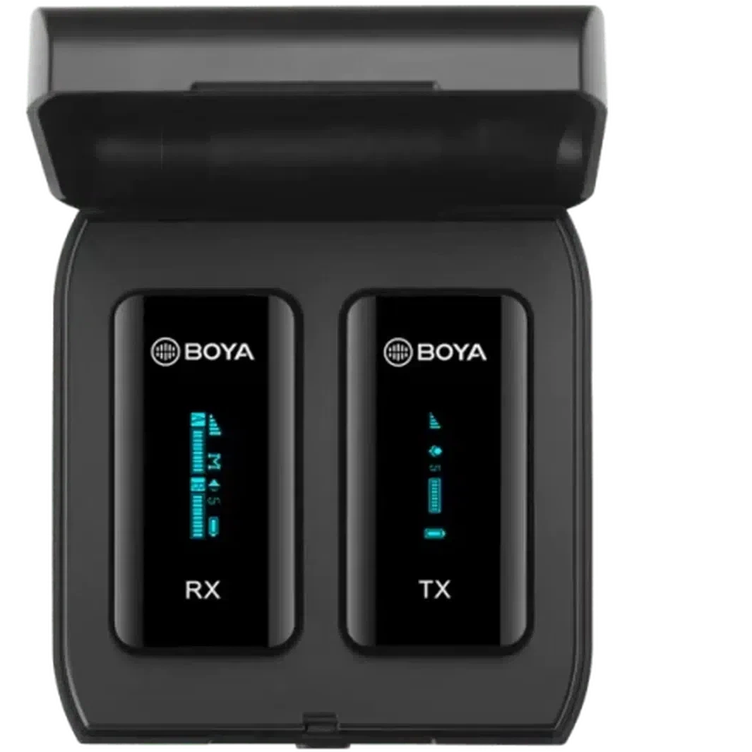 Boya 2.4Ghz Wireless Microphone (1Transmitter+1Receiver) - Black-Microphone-BOYA-Star Light Kuwait