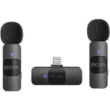 Boya By-V2 Smallest 2.4Ghz Wireless Microphone With Lightning Connector For Ios Device-Microphone-BOYA-Star Light Kuwait