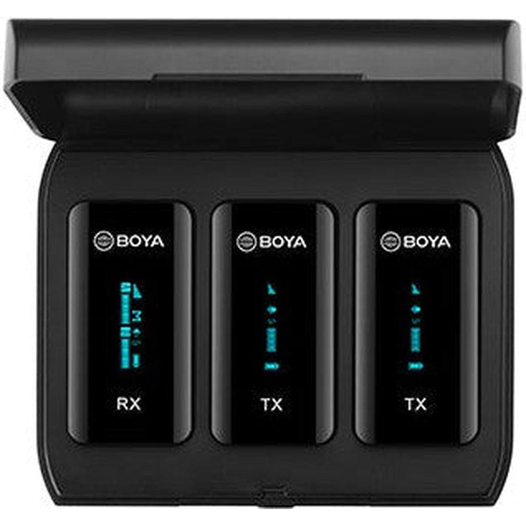 Boya By-Xm6-K2 2.4Ghz Wireless Microphone (2Transmitters+1Receiver) - Black-Microphone-BOYA-Star Light Kuwait