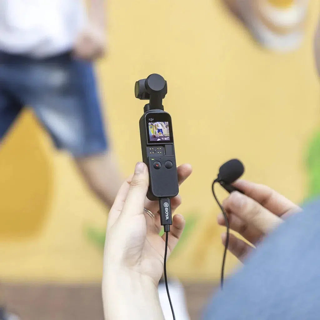 Boya Lavalier Mic For Dji Osmo Pocket V1, V2-Microphone-BOYA-Star Light Kuwait