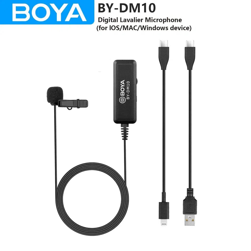 Boya Lavalier Microphone For Ios And Pc-Microphone-BOYA-Star Light Kuwait