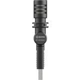 Boya Miniature Condenser Smartphone Mic With Usb Jack-Microphone-BOYA-Star Light Kuwait