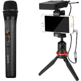 Boya Uhf Wireless Mic With One Receiver And One Handheld Microphone - Black-Microphone-BOYA-Star Light Kuwait