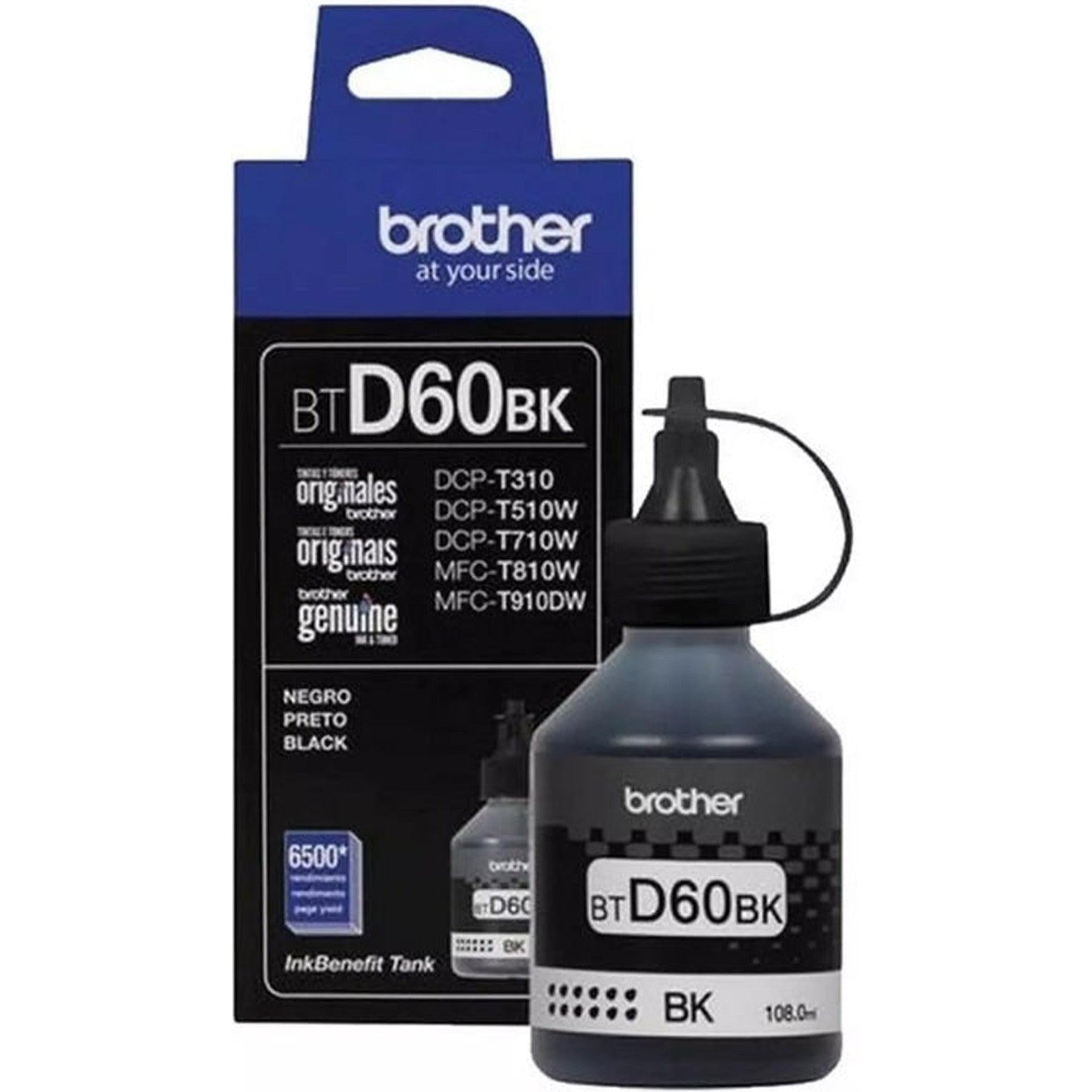 Brother Btd60Bk Ink Bottle - Black-Inks And Toners-Brother-Star Light Kuwait