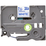 Brother Genuine TZe-223 Labelling Tape Cassette – Blue on White, 9mm wide