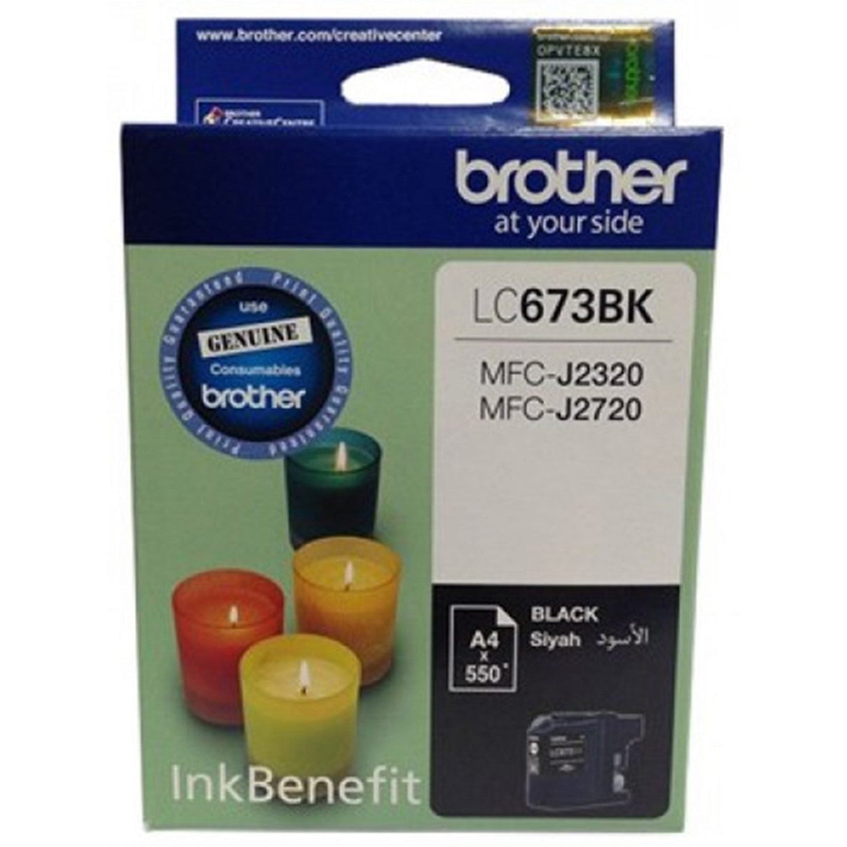Brother Lc 673 Black Ink Cartridge-Inks And Toners-Brother-Star Light Kuwait