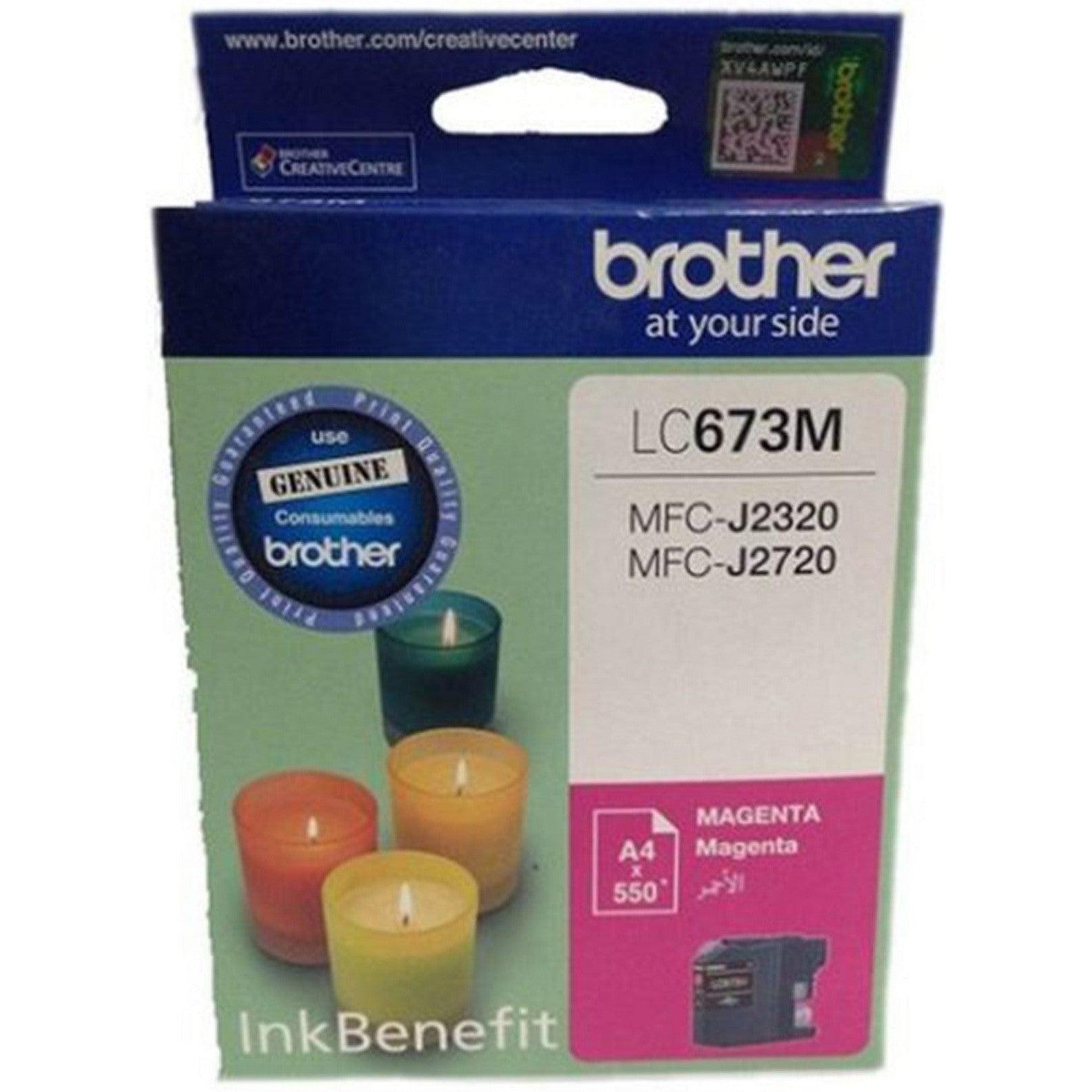 Brother Lc 673 Magenta Ink Cartridge-Inks And Toners-Brother-Star Light Kuwait