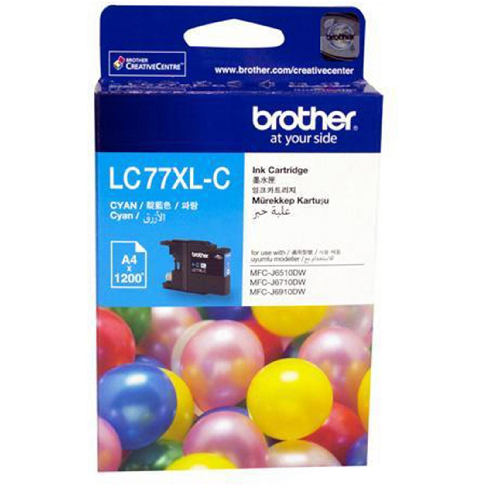 Brother Lc 77 Xl Cyan Ink Cartridge-Inks And Toners-Brother-Star Light Kuwait
