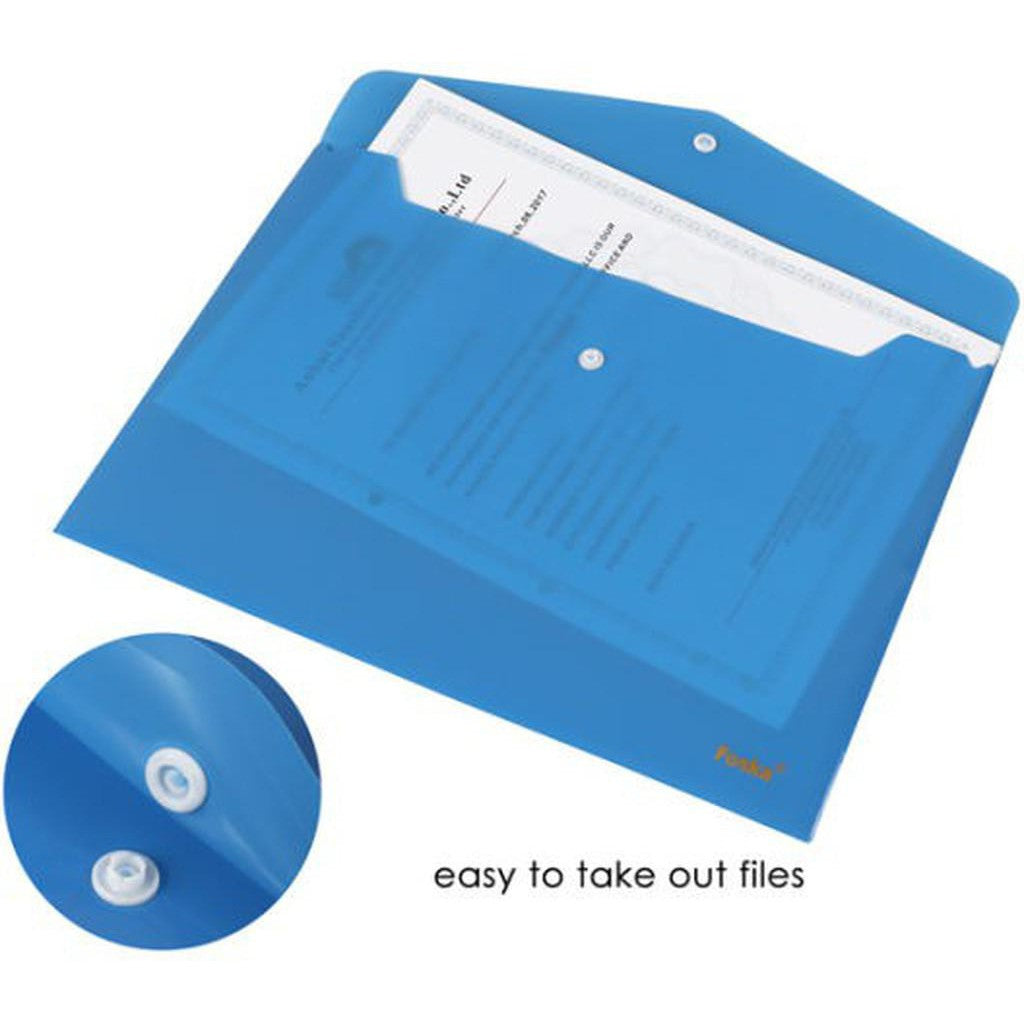 Buckled File Pocket Fc Foska W208Bt-18-School Supplies-Foska-Star Light Kuwait